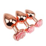 OEM Factory Price Anal Butt Plug for Female Mini Pink Anal Plug Butt Metal Flashing Light Anal Butt Plug