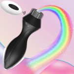 OEM Wireless Glow Remote Control Men Glow Prostate Massage LED Luminous Tail Anal Vibrator Vibrating Anal Butt Plug
