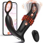 OEM Telescopic Anal Beads Finger Vibrator Butt Plug APP Remote Control Thrusting Wiggling Male Prostate Massager Adult Toys