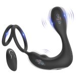 OEM 12-Mode Thrusting Cock Ring P Spot Massager Prostate Anal Vibrator with Remote Control Sex Toys for Men Women