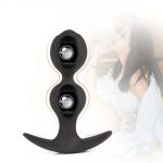 OEM Heavy Silicone Butt Plug with Built-in Stainless Steel Ball Anal Sex Toy for Anal Training and Masturbation