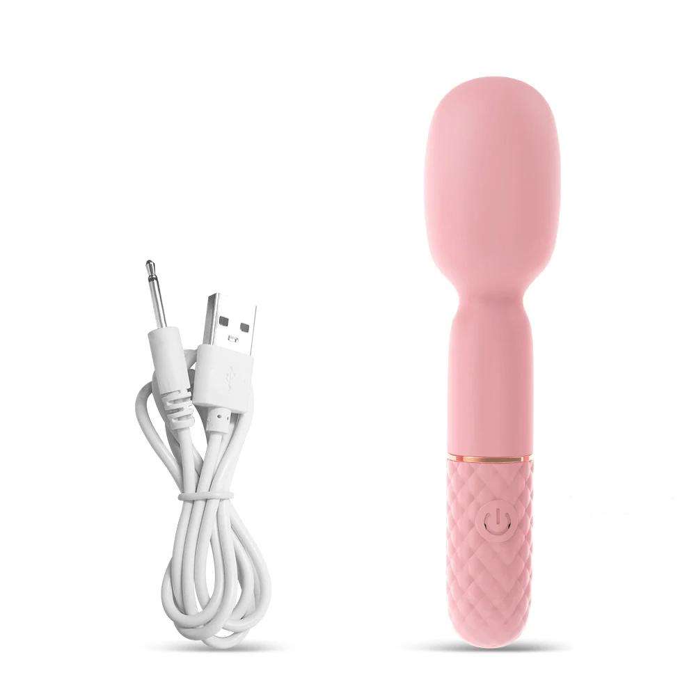 main_pic_0-76 Hot Selling Mini Magic-Wand AV Female Vibrator with 10 Mode Powerful and Versatile Product - 图片 1