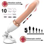 Automatic Suction and Insertion Machine Women's Hands-free Suction Cup Electric Retractable Vibration Masturbator Adult Sex Toys