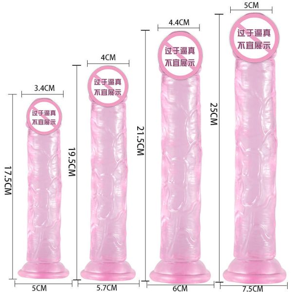 Cheap Price Wholesale Dildo TPE Realistic Huge Artificial Penis for Women Wholesale Crystal Dildo with Discreet Packaging