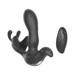 7 Mode Vibration Plus Flapping Wireless Remote Control Black Vibrating Panties Vaginal Plug-in G Spot Vibrator for Women