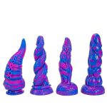 Monster Dildo Tentacle Adult Toy Big Thick Dildos Wholesale Fantasy Colorful Monster Dildo With Octopus-Shape