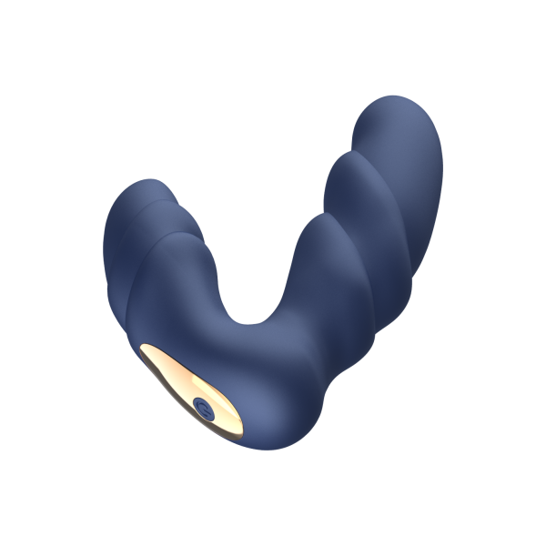 OEM Rotating Wave Anal Plug Vibrator With Remote Controller Prostate Massager Anal Toy