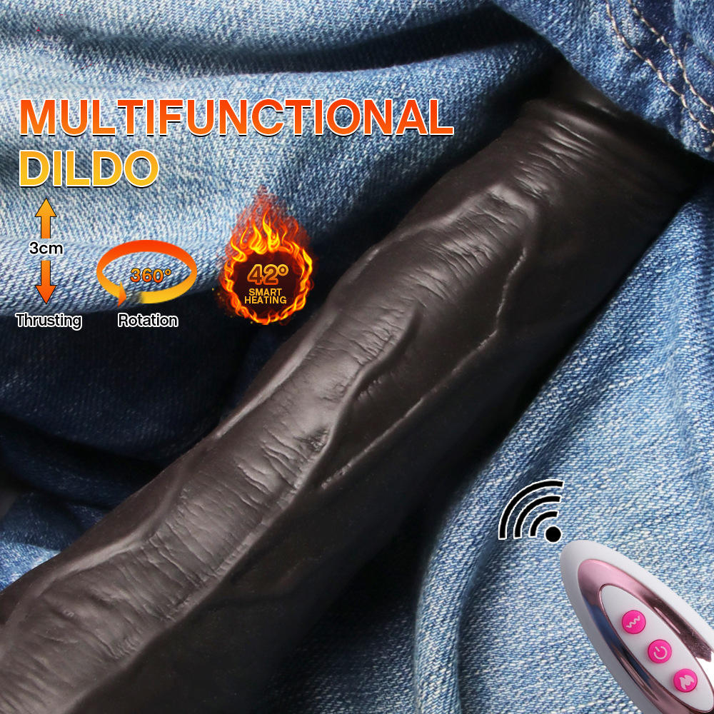 main_pic_0-820 Remote Control Stretch Swing Realistic Dildo Vibrating for Women Thrusting Heating Vibrator Dildos Adult Sex Toys - 图片 1