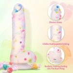 Jelly Transparent Liquid Silicone Phallus Simulation Female Masturbation Dildo Crystal Transparent Phallus Simulation Female