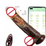 Liquid Silicone Dildo Vibrator for Women Penis Artificial Telescopic Heating Sex Toys Wireless Remote Control Dildos for Women