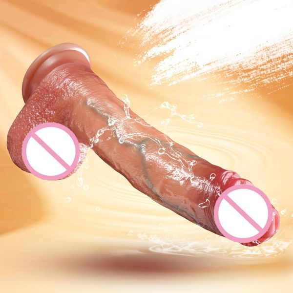 Liquid Silicone Remote Control Heating Thrusting Dildos Vibrator Dildo Mold Silicone Dildos