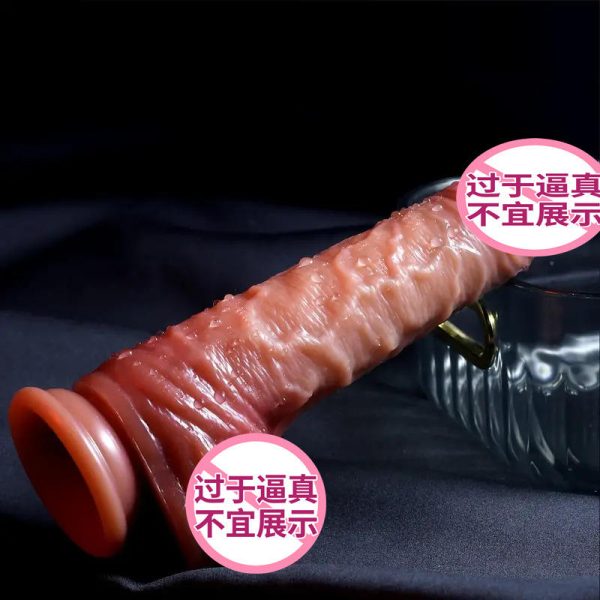 Realistic Female 8 Inch Suction Cup Dildo Grande Silicone Sucking Masturbator XXX Sex Toys for Women