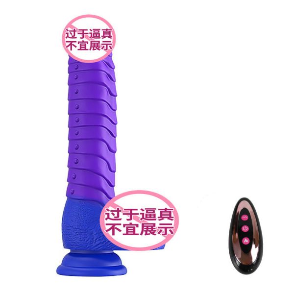 8.9 Inch Colorful Liquid Realistic Silicone Vibrating Dildo Machine Big Thrusting Dildos Vibrator Sex Toy for Women
