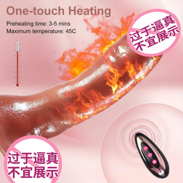 Remote Control Thrusting Vibrator Liquid Silicone Dildo Artificial Penis Realistic Licking Dildo Lifelike Dildo for Woman