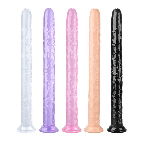 Free Custom Box - Super Long Realistic Penis Strap on Dildos With Suction Cup Soft Jelly Cock for Lesbian G Spot Sex Toy