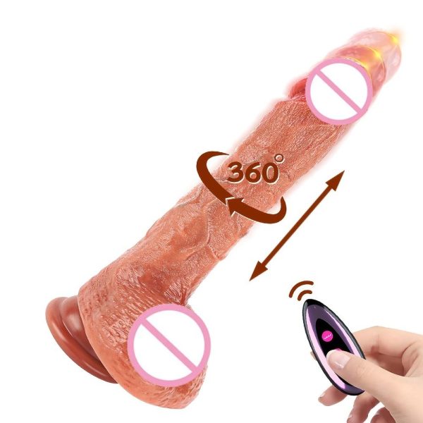 Adult Sex Toys Female Masturbator Heating Penis Big Dildo Remote Control Auto Thrusting Sex Toys Dildo for Woman