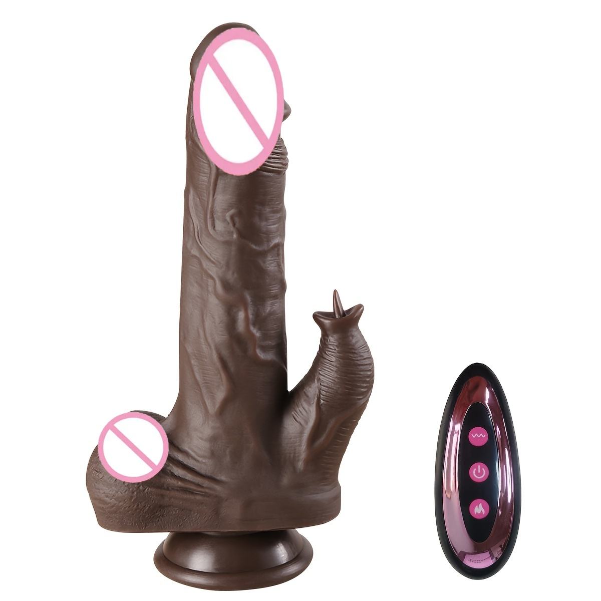 main_pic_0-883 Big Warming Realistic Dildo Vibrating Machine Remote Control Heating Stretch Swing Thrusting Dildo Vibrator Sex Toys for Women - 图片 1