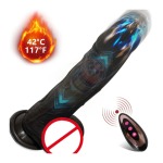 Remote Thrusting Realistic Soft Dildo Hands Free Female Masturbation Simulation Penis Sex Toy for Woman and Men Consolador