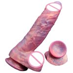 OEM Huge Dildo Realistic Big Silicone Rubber Dildo Penis Sex Toy for Lady