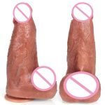 Extra Large Real Skin Dildo for Women's Masturbation PVC Liquid Silicone TPE Sex Toy