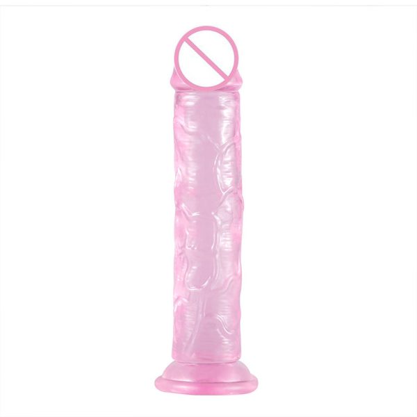 OEM High Quality Large Manual Penis Sucker Sex Toys Curved Penis Masturbation Penis for Woman Anal Expansion Plug