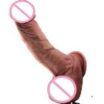 OEM Realistic Ultra-soft Big Artificial Dildo Vibrator Sex Toys Big Vibrating Dildo for Women Suction Cup Play Flexible Dildo