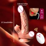 OEM Hot Selling Realistic Wholesale Remote Control Vibrating Double Big Size Dildos Adult Lesbian Sex Toys Dildos for Women