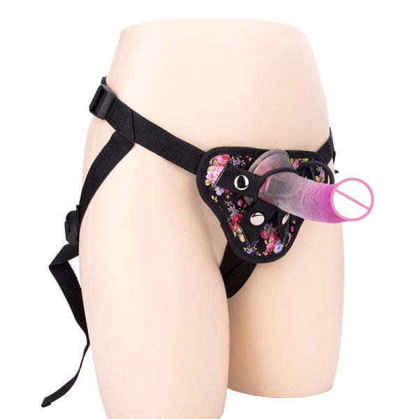 OEM Huge Dildos Lesbian Sex Toys for Couple Vibrator Ultra Elastic Harness Strap on Dildo for Women Panties Sex Products