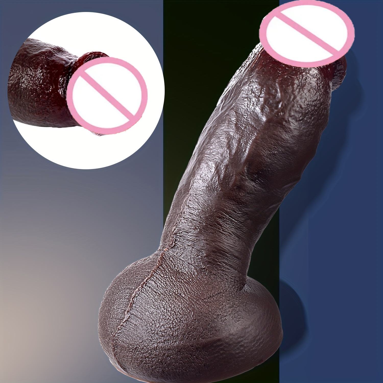 main_pic_0-957 OEM High Quality Control Realistic Design Lifelike Texture Flexible Shaft Large Size Silicone Dildo - 图片 1
