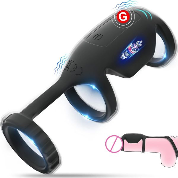 Prostate Massager Anal Plug Vibrator Sperm Lock Ring Delay Ejaculation Trainer Penis Ring for Men