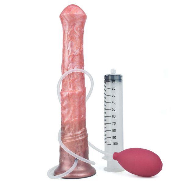 Factory Hot Sell Animal Big Horse Dildo Long Silicone Penis Realistic Squirt Toys Ejaculation Squirting Dildo for Women and Men