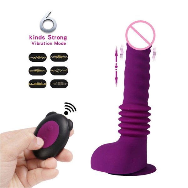 OEM Big Dildo Vibrator for Women Realistic Huge Penis Sex Toy Real Dick Wireless Remote Control%