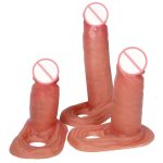 OEM Liquid Silicone Coated Blue Veins Simulation Penis Sleeve Wolf Tooth Sleeve Extended and Thickened Desensitization Delay