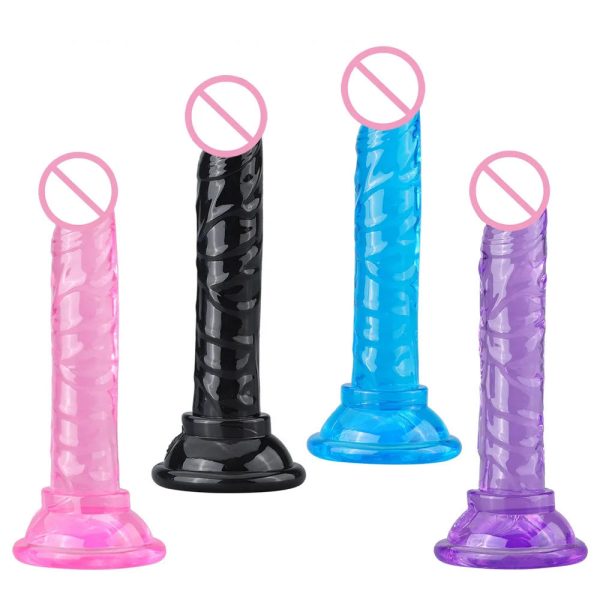 Cheap Price Wholesale Dildo TPE Realistic Huge Artificial Penis for Women Wholesale Crystal Dildo with Discreet Packaging