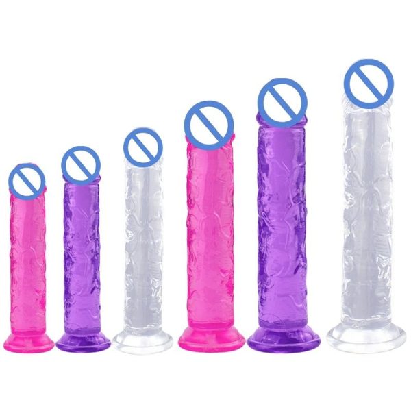 7 Sizes Realistic Dildo Anal Sex Extremely Soft Dildo Soft Lifelike Beginner Sex Toy Jelly Dildo G Spot Adult Sex Toys for Women