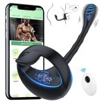 Pleasure Anal Penis Ring Vibrator Prostate Massager Vibrating Cock Ring Taint Stimulator With Mini Bullet - 图片 2