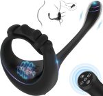 Prostate Massager Anal Plug Vibrator Sperm Lock Ring Delay Ejaculation Trainer Penis Ring for Men - 图片 2