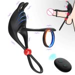 Prostate Massager Anal Plug Vibrator Sperm Lock Ring Delay Ejaculation Trainer Wireless Remote Control Penis Ring for Men - 图片 2