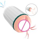 Real Vagina Pocket Pussy Penis Oral Masturbator Vibration Men Sex Toy Automatic Masturbator for Men Sucking Sex Machine - 图片 2