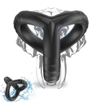 Hot Selling Triple Cock Ring Cock Rings for Couples Play Delay Ejaculation Men Sex Toy Penis Cock Ring - 图片 2