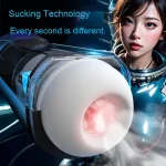Fully Automatic Telescopic Sucking Pronunciation Male Masturbator Electric Men's Sex Toy Digital Display Aircraft Cup for Male - 图片 2