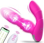 Factory Silicone Thrusting Anal Dildo Vibrator Prostate Massager Clitoral App Control Butt Plug for Male - 图片 2