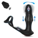 Prostate Massager Sex Toy Vibrator Stimulator Butt Delay Ejaculation Ring Toy Anal Plug Male Prostate Massager for Men - 图片 2