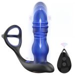 Male Prostate Massage Vibrator Ring Anal Plug Vibrator Silicone Delay Ejaculation Male Masturbator Adult Sex Toys for Men - 图片 2