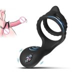 Sex Products Silicone Double Ring Locking Fine Ring Delay Lasting Couples Sharing Delay Ring for Men - 图片 2