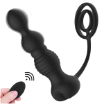 Soft Silicone Butt Plug Vibrator Stimulus Anal Beads Anus Dilator Sex Toys Anal Plug for Woman Men - 图片 2