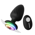 Remote Control Silicone Anal Vibration Prostate Massager Adult G-spot LED Light Anal Plug Sex Toys for Men and Women - 图片 2