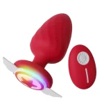 LED Butt Plug Colorful Light up in the Glow Anal Plug With Remote Control Waterproof Sex Games for Couples - 图片 2