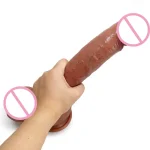 Wholesale Oem Odm Dildo Realistic Double Layer Silicone Dildos Liquid Silicone Adult Sex Toys for Woman Large Penis - 图片 2