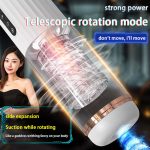 Men Sex Toys Automatic Rotating Vibrating Sucker Real Blow Hand Job Sex Time Delay Trainer Long Penis Masturbation Cup for Men - 图片 2